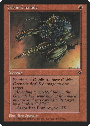 Mtg goblin grenade ron - mtg,