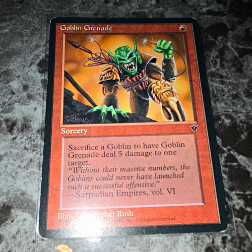 Mtg goblin grenade fallen - mtg,