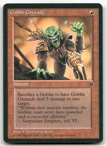 Goblin grenade - goblin, (mp)