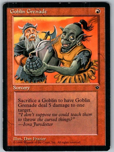 Mtg tcg goblin grenade - mtg,