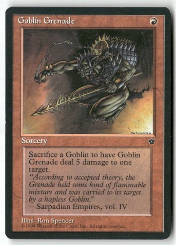 Mtg goblin grenade - mtg,