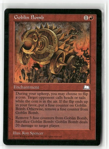 Goblin bomb weatherlight quasi - bomb,