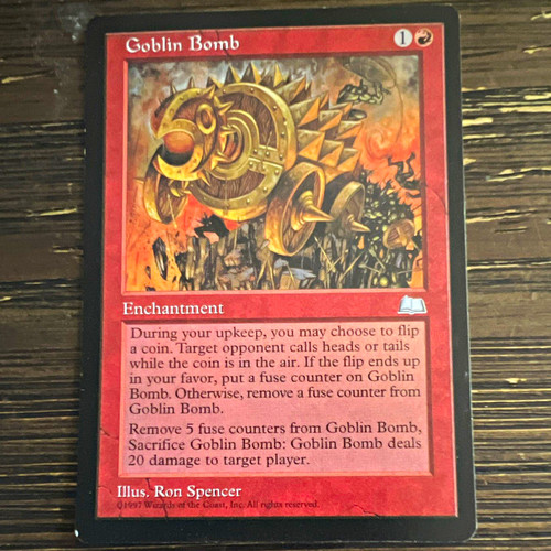 Goblin bomb mtg weatherlight - goblin,
