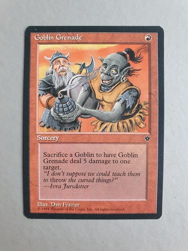 Goblin grenade mtg fallen - grenade,