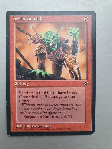 Goblin grenade mtg fallen - grenade,