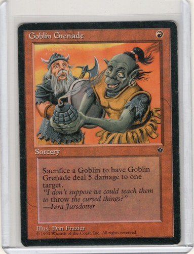 Mtg goblin grenade - -, (frazier)