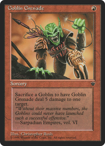 Goblin grenade - grenade, (mp)
