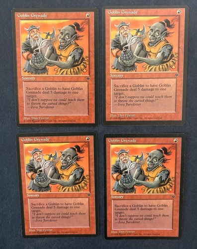 Mtg granata goblin imperi - 4x,